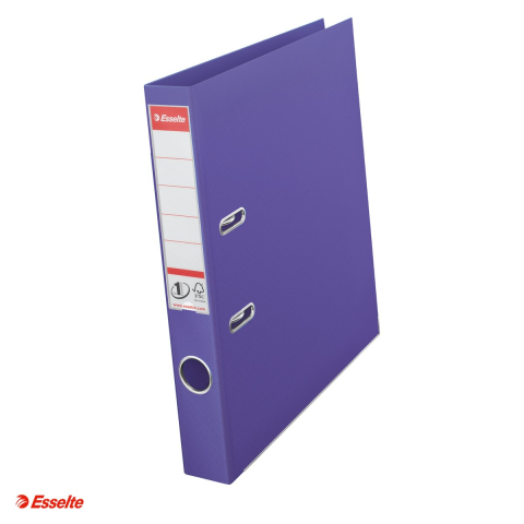 Bibliorafturi - Biblioraft Esselte No.1 Power, PP/PP, A4, 50 mm, capacitate 350 coli (80 g/mp), mov
