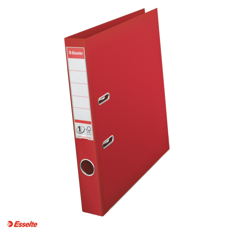 Bibliorafturi - Biblioraft Esselte No.1 Power, PP/PP, A4, 50 mm, capacitate 350 coli (80 g/mp), rosu