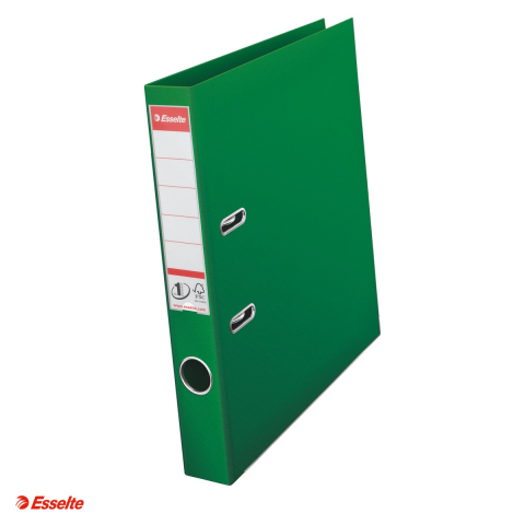 Bibliorafturi - Biblioraft Esselte No.1 Power, PP/PP, A4, 50 mm, capacitate 350 coli (80 g/mp), verde