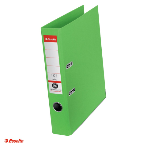 Bibliorafturi - Biblioraft Esselte No.1 Power Recycled, carton, A4, 50 mm, capacitate 350 coli (80 g/mp), verde