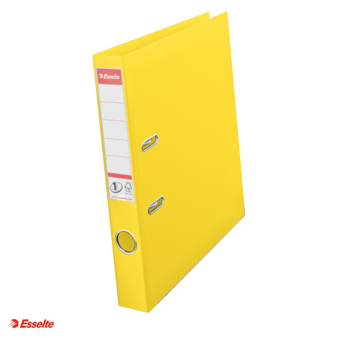 Bibliorafturi - Biblioraft Esselte No.1 Power VIVIDA, PP/PP, A4, 50 mm, capacitate 350 coli (80 g/mp), galben