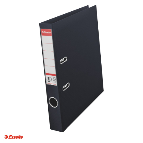 Bibliorafturi - Biblioraft Esselte No.1 Power VIVIDA, PP/PP, A4, 50 mm, capacitate 350 coli (80 g/mp), negru