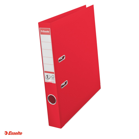 Bibliorafturi - Biblioraft Esselte No.1 Power VIVIDA, PP/PP, A4, 50 mm, capacitate 350 coli (80 g/mp), rosu