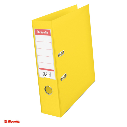 Bibliorafturi - Biblioraft Esselte No.1 Power VIVIDA, PP/PP, A4, 75 mm, capacitate 500 coli (80 g/mp), galben