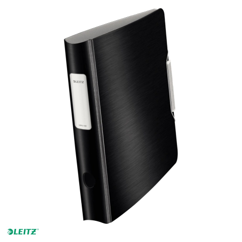 Bibliorafturi - Biblioraft Leitz 180° Active Style, polyfoam, A4, 65 mm, pentru arhivare, negru Satin