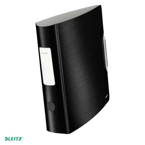 Bibliorafturi - Biblioraft Leitz 180° Active Style, polyfoam, A4, 82 mm, pentru arhivare, negru Satin