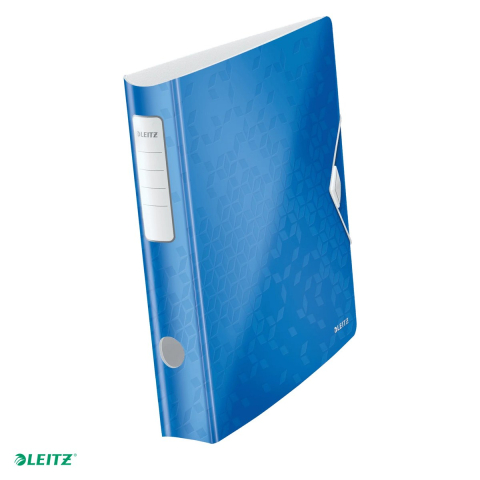 Bibliorafturi - Biblioraft Leitz 180° Active WOW, polyfoam, A4, 65 mm, capacitate 350 coli (80 g/mp), pentru arhivare, albastru
