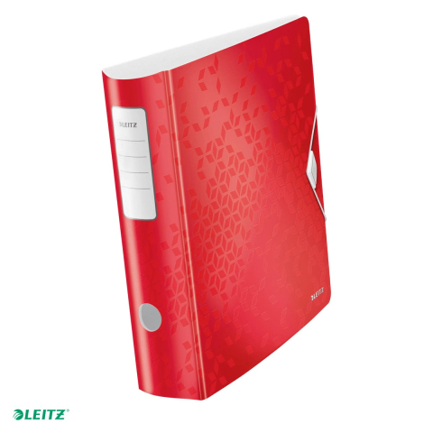 Bibliorafturi - Biblioraft Leitz 180° Active WOW, polyfoam, A4, 82 mm, pentru arhivare, rosu