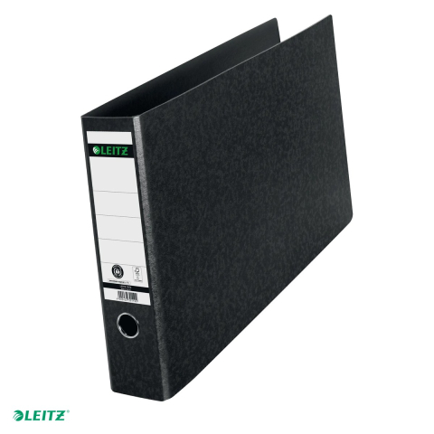 Bibliorafturi - Biblioraft Leitz 180°, carton, A3 landscape, 80 mm, capacitate 500 coli (hartie(80 g/mp), pentru arhivare, negru