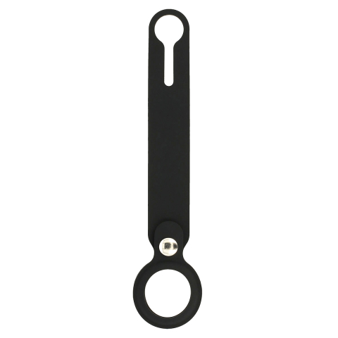 Breloc pentru Apple AirTag 87758, din silicon, negru [6]