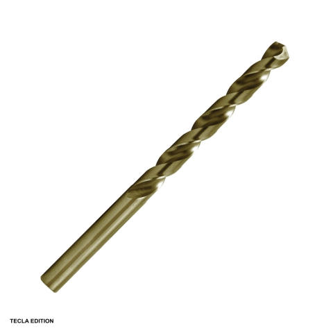 Seturi si accesorii pentru gaurit si insurubat - Burghiu pentru metal HSS-Co5 cu cobalt DIN 338, 4.8 mm, lungime 86 mm, gaureste otelul inoxidabil fara sa arda muchia burghiului
