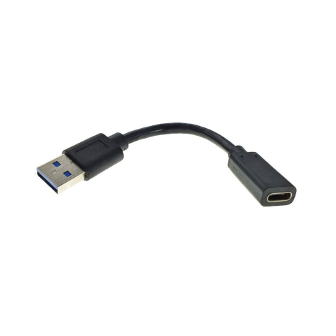 Cabluri USB 3.0 - Cablu adaptor Gembird, USB 3.1 tata la USB Tip C mama, lungime 10cm, negru