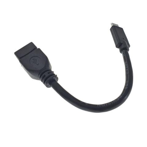 Cablu adaptor OTG , Cablexpert 09755, USB 3.0 mama la USB tip C tata, lungime 10 cm, negru [5]