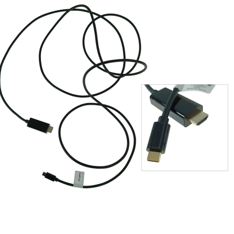 Cablu adaptor USB-C tata la HDMI tata, USB 3.2 gen.2, HDMI 2.0, Lanberg 43678, FHD-144Hz, 4K-60Hz, 18Gb/s, 300cm, negru [2]