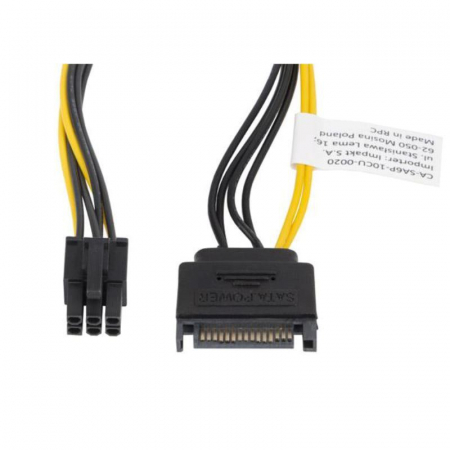 Cablu alimentare SATA 15 pini la PCI Express 6 pini,20 cm,Lanberg [1]