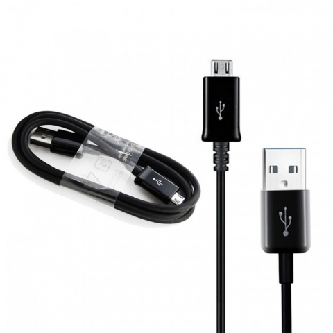 Cablu cu conectare USB tip A tata la microUSB tata, Samsung ECB-DU4EWE, lungime 1.5 m, bulk, negru [3]