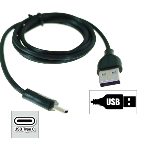 Cablu cu conectori USB-A tata la USB-C tata, 3.1A, lungime 100cm, Jellico YG-10 92130, incarcare, transfer date, negru [2]