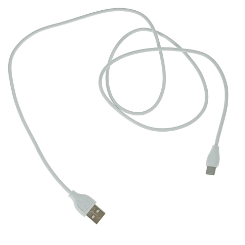 Accesorii smartphone - Cablu cu conectori USB-A tata la USB-C tata, 3.1A, lungime 100cm, Jellico YG-10 92131, incarcare, transfer date, alb