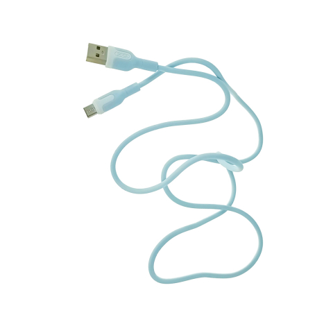 Cablu cu conectori USB-A tata la USB-C tata, XO NB212 82774, incarcare, transfer date, 2.1A, lungime 100cm, albastru [2]