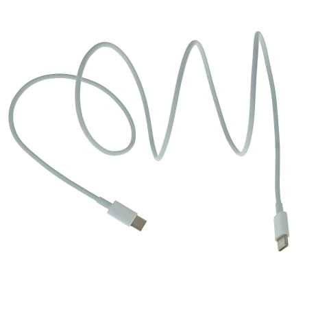Cabluri USB tip C - Cablu cu conectori USB-C tata la USB-C tata, pentru incarcare pana la 18W, lungime 100cm, alb