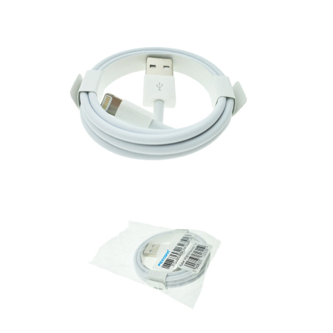 Cablu cu conectori USB tata la 8-pin lightning tata, Foxconn MD818, lungime 1m, alb [9]