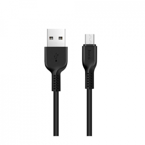 Cabluri microUSB - Cablu cu conectori USB tata la microUSB tata, HOCO X20 Desert Camel, 2.4 A, lungime 1m, negru