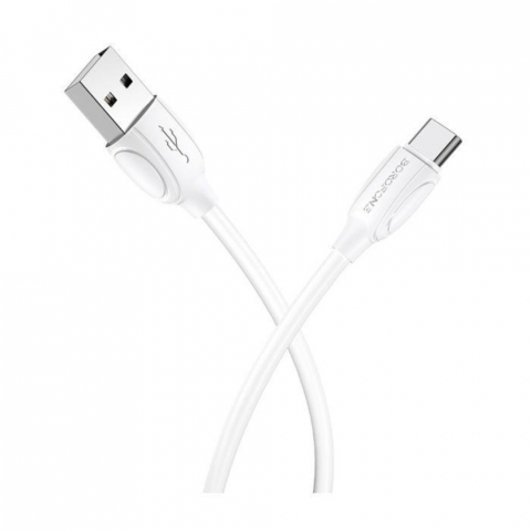 Cablu cu conectori USB tata la USB tip C tata, Borofone BX19 Benefit, lungime 1m, alb [8]