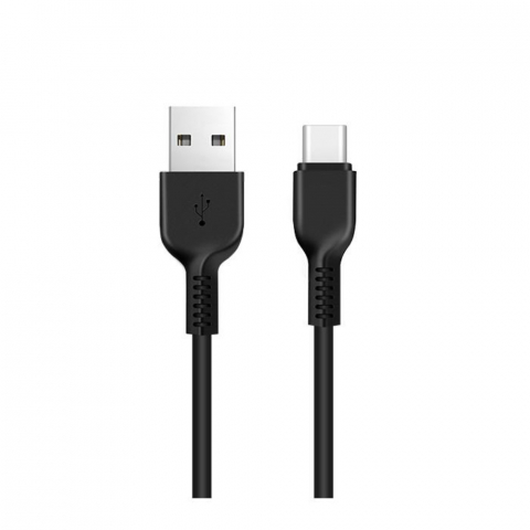 Cabluri USB tip C - Cablu cu conectori USB tata la USB Tip C tata, HOCO X20 Exotic Radiance, 3A, lungime 1m, negru