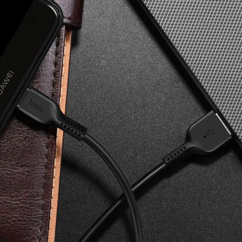 Cablu cu conectori USB tata la USB Tip C tata, HOCO X20 Exotic Radiance, 3A, lungime 1m, negru [5]