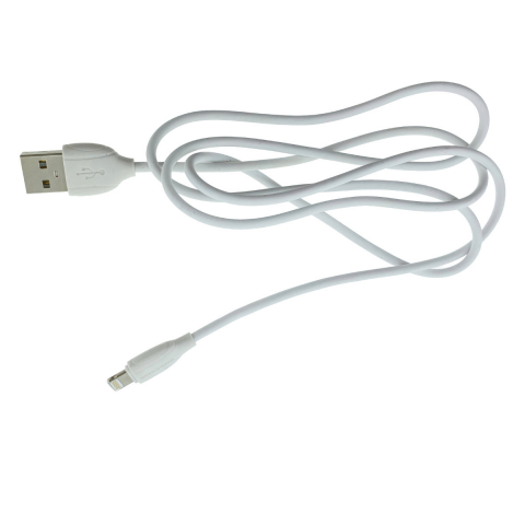 Cablu cu conectori USB tata si lightning tata, Borofone BX19 Benefit 70176, lungime 1m, 2.4A, alb [2]