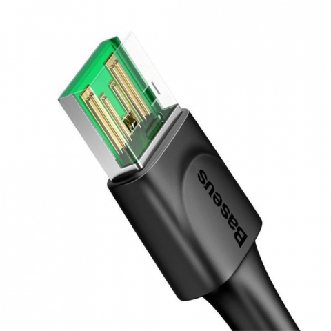 Cablu cu conectori USB tata si USB tip C tata, Baseus CATSW-F01 VOOC Quick Charge, 5A, lungime 1m, negru [13]