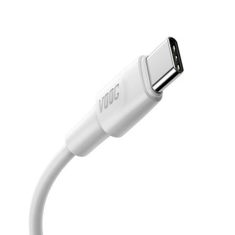Cablu cu conectori USB tata si USB tip C tata, Baseus CATSW-F02 VOOC Quick Charge, 5A, lungime 1m, alb [10]