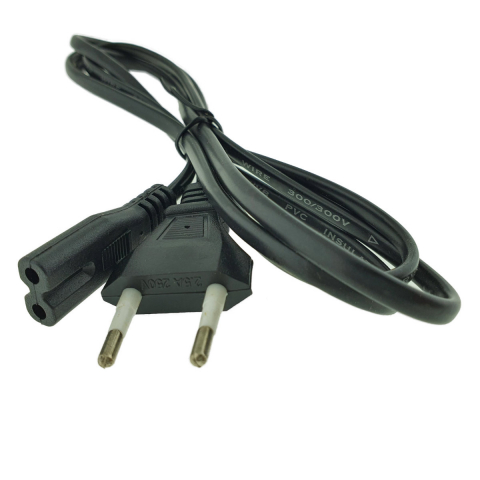 Conectica IT - Cablu de alimentare TV, radiocasetofon, ceas, alimentator laptop, CABLUCAS, lungime 1.4m, 2 pini, C7, 2.5A, 250V, negru