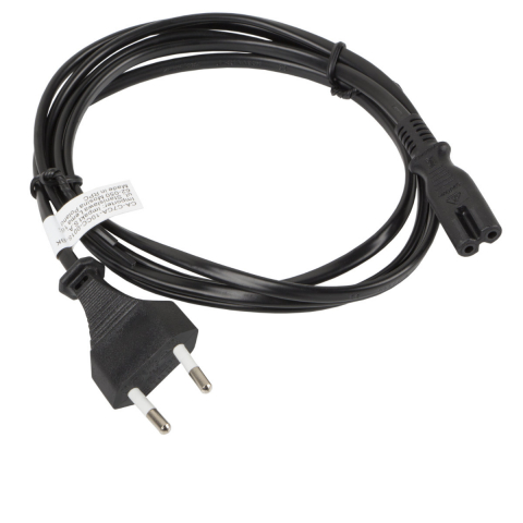 Cabluri alimentare curent - Cablu de alimentare TV / radiocasetofon, lungime 1.8m, Lanberg 40980, Euro, CEE 7/16 la IEC 320 C7, 2 pini, 10A, negru