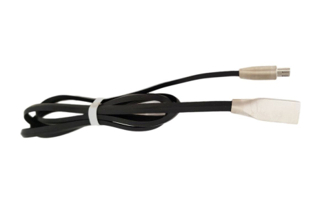 Cabluri microUSB - Cablu de incarcare-sincronizare microUSB, mufe cu invelisul metalic, negru