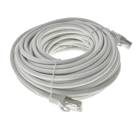 Cablu ecranat FTP, Lanberg 42121, cat.6, mufat 2xRJ45, lungime 20m, AWG 26, 250 MHz, de legatura retea, ethernet, alb [3]
