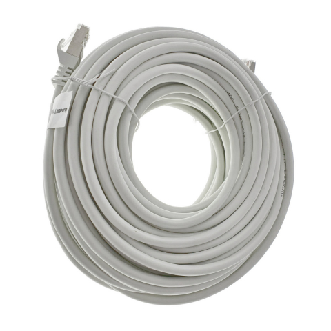 Cablu ecranat FTP, Lanberg 42121, cat.6, mufat 2xRJ45, lungime 20m, AWG 26, 250 MHz, de legatura retea, ethernet, alb [4]
