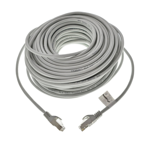 Conectica IT - Cablu ecranat FTP, Lanberg 42789, cat.5e, mufat 2xRJ45, lungime 30m, AWG 26, 100 MHz, de legatura retea, ethernet, gri