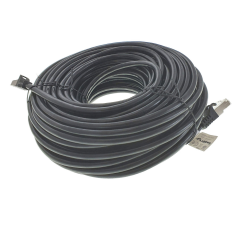Cablu ecranat FTP, Lanberg 42801, cat.6, mufat 2xRJ45, lungime 30m, AWG 26, 250 MHz, de legatura retea, ethernet, negru [9]