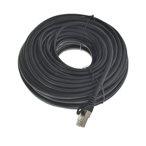 Cablu ecranat FTP, Lanberg 42801, cat.6, mufat 2xRJ45, lungime 30m, AWG 26, 250 MHz, de legatura retea, ethernet, negru [7]