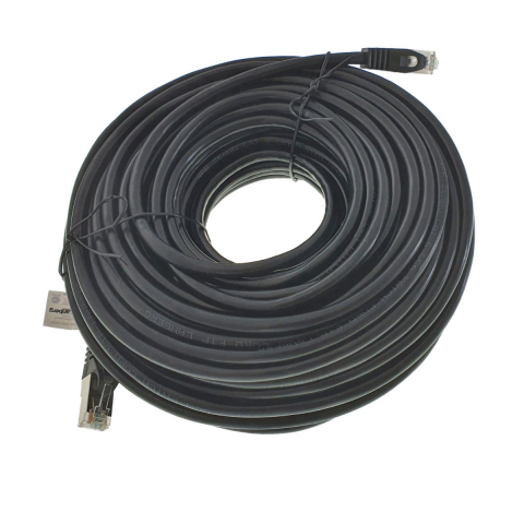 Cablu ecranat FTP, Lanberg 42801, cat.6, mufat 2xRJ45, lungime 30m, AWG 26, 250 MHz, de legatura retea, ethernet, negru [3]
