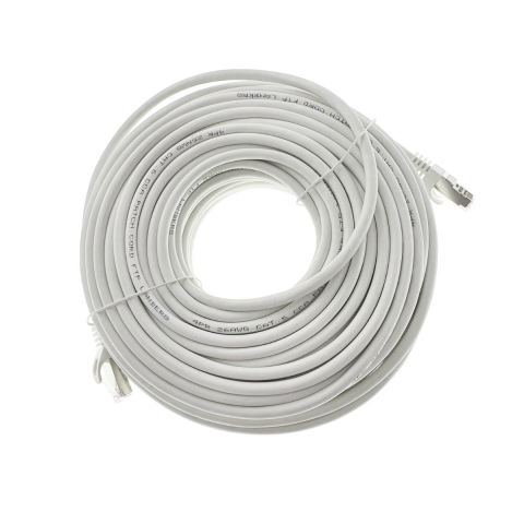 Cablu ecranat FTP, Lanberg 42803, cat.6, mufat 2xRJ45, lungime 30m, AWG 26, 250 MHz, de legatura retea, ethernet, alb [6]