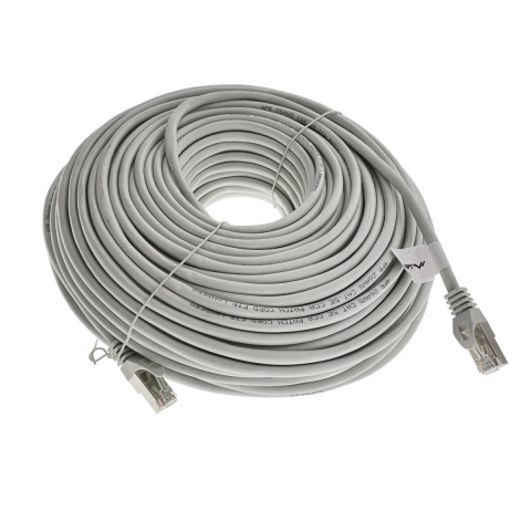 Cablu ecranat FTP, Lanberg 42813, cat.5e, mufat 2xRJ45, lungime 50m, AWG 26, 100 MHz, de legatura retea, ethernet, gri [4]