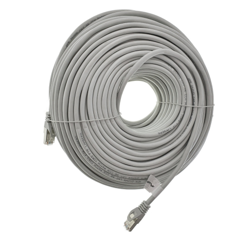 Cablu ecranat FTP, Lanberg 42813, cat.5e, mufat 2xRJ45, lungime 50m, AWG 26, 100 MHz, de legatura retea, ethernet, gri [2]