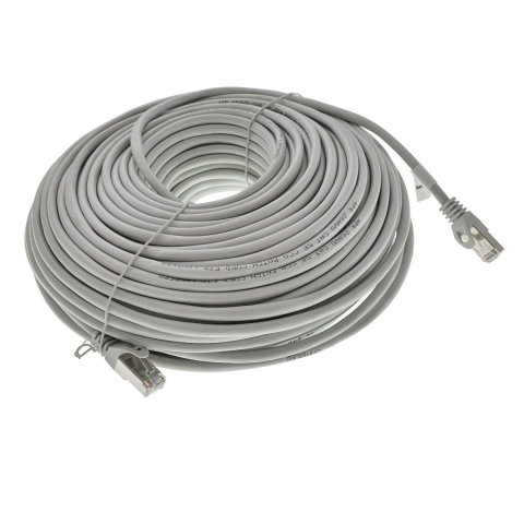 Cablu ecranat FTP, Lanberg 42813, cat.5e, mufat 2xRJ45, lungime 50m, AWG 26, 100 MHz, de legatura retea, ethernet, gri [6]