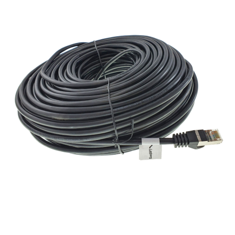 Cablu ecranat FTP, Lanberg 42817, cat.5e, mufat 2xRJ45, lungime 50m, AWG 26, 100 MHz, de legatura retea, ethernet, negru [7]