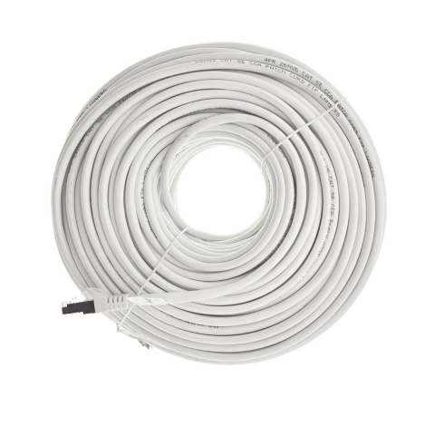 Cablu ecranat FTP, Lanberg 42819, cat.5e, mufat 2xRJ45, lungime 50m, AWG 26, 100 MHz, de legatura retea, ethernet, alb [4]