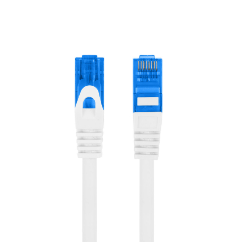 Cabluri retea internet - Cablu ecranat S / FTP, Lanberg 42473, cat.6A, mufat 2xRJ45, lungime 1m, AWG 26, 500 MHz, de legatura retea, ethernet, alb