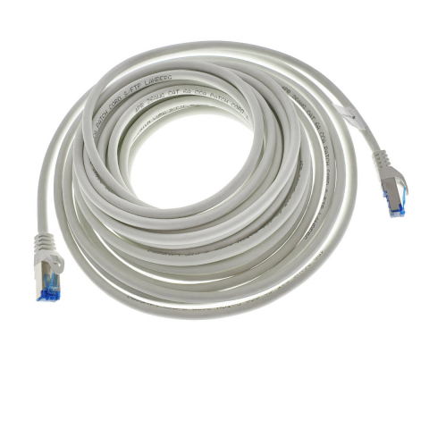 Cablu ecranat S / FTP, Lanberg 42720, cat.6A, mufat 2xRJ45, lungime 10 m, AWG 26, 500 MHz, LSZH, de legatura retea, ethernet, alb [8]