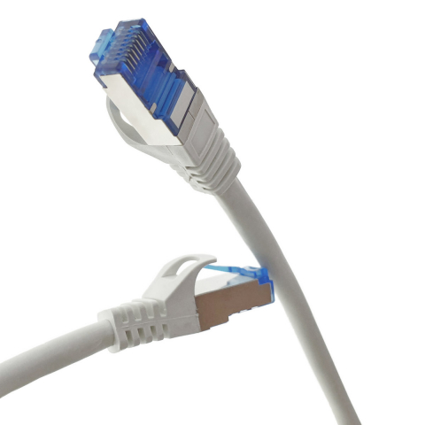 Cablu ecranat S / FTP, Lanberg 42736, cat.6A, mufat 2xRJ45, lungime 20 m, AWG 26, 500 MHz, LSZH, de legatura retea, ethernet, alb [2]